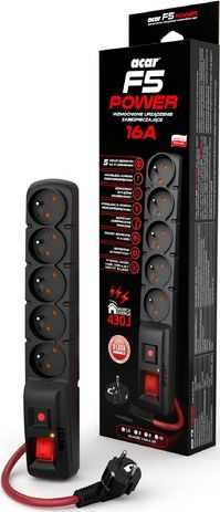 Shtepshe Acar F5 POWER, 5 dalje, 1.5 m, e zezë