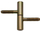 Hingë dritareje Joinedit 9079 2510, 13x60 mm, e galvanizuar, e verdhë