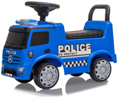 Lodër kamion policie Jamara Mercedes Benz Antos, për fëmijë 1 vjeç+, me drita, blu