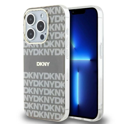 Kapak telefoni DKNY DKHMP15XHRHSEE, iPhone 15 Pro Max 6.7", MagSafe, bezhë