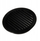 Grilë ventilimi Euro3plast D125, plastike, e zezë