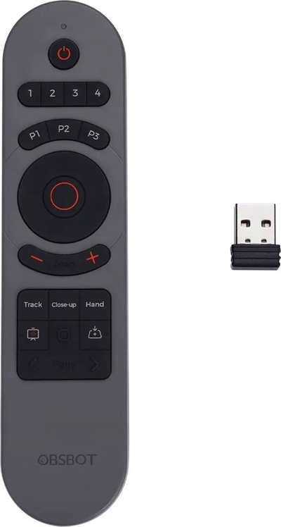 Telekomанда OBSBOT Tiny Series Remote 2, контрола за камера OBSBOT Tiny, црна