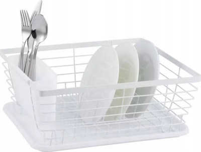Tharëse enësh KING Hoff KH-1731, tabaka plastike, me ndarës për takëme, e bardhë
