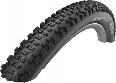 Gomë biçiklete Schwalbe Rapid Rob, 26"x2.10, malore, e zezë