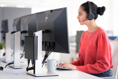 Monitor HP E-Series E24d, 23.8", 1920 x 1080, Full HD, i zi
