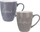 Set filxhanësh Orion HOME, 2 copë, porcelan, 380 ml, gri dhe bezhë