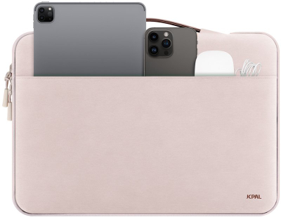Kolltukë laptopi JCPal Professional, 13/14", najlon rezistent ndaj ujit, White Peach
