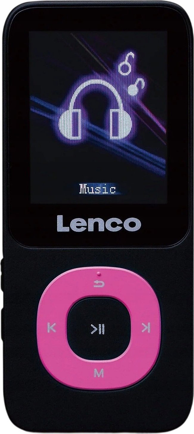 MP3 Player Lenco Xemio-659MIX, 4GB, ekran me ngjyra, i zi rozë