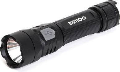 Elektrik dore Mactronic Black Eye 1100, 1100 lm, rikarikues me USB, i zi