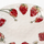 Enë dekorative Boltze Home Strawberry, qeramike, 34 cm, e kuqe me të bardhë
