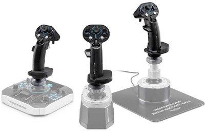 Dorezë joystick Thrustmaster SoL-R 3 AVA AddOn Grip, për simulator fluturimi, me ndriçim, e zezë