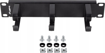 Organizues kabllosh Lanberg Type B, 10", 1U, i zi
