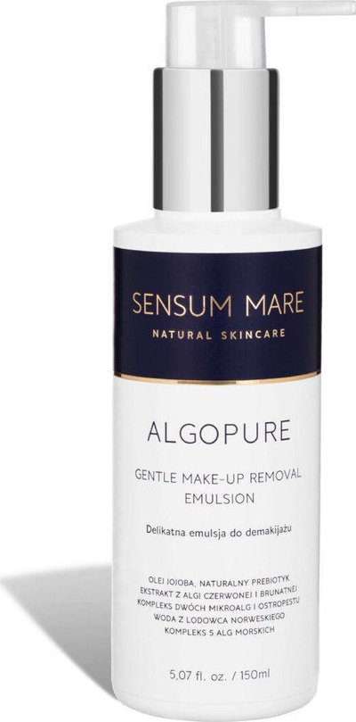 Qumësht pastrues për fytyrë Sensum Mare ALGOPURE, 150 ml, për heqjen e grimit, i butë
