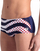 Rroba banje për burra Arena Multi Stripes, tip boxer, që s’i ha klori, blu me shumë ngjyra