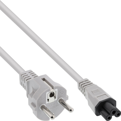 Kabllo rryme InLine AC, për notebook, 0.5m, gri