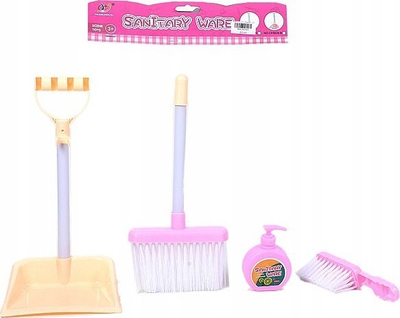 Set lodrash pastrimi Adar Cleaning Set, plastik, për kalamaj, rozë