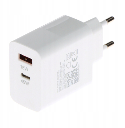 Karikues muri Delta Power CHAR X137B, 45W, USB C edhe USB A, i bardhë