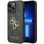 Mbrojtëse telefoni Guess 4G Logo, për iPhone 15 Pro, lëkurë PU, gri