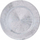 Pjatë dekorative Metallic Charger Plate, 33 cm, plastike, ngjyrë argjendi