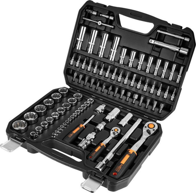 Set çelësash Neo 10-060, 86 pjesë, CrV, me kuti plastike