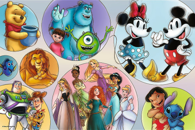 Puzzle Trefl Disney Super Shape XL, 160 copa, për kalamaj 6+