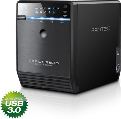 Kuti për hard disqe Fantec QB-35US3R (1519), 3.5", e zezë