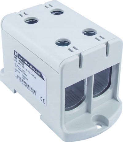 Bllok terminali njëpolësh Incobex ZGX ENE-00363, 2x150 mm², për shina bartëse, gri