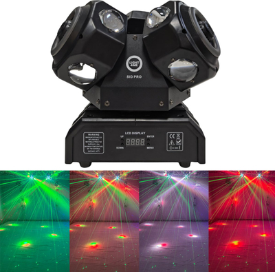 Reflektor skenik Light4Me SID PRO, efekt 5 në 1, lazer RGB, shumëngjyrësh
