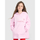 Bluzë me kapuç për goca 4F 4FJRAW25TSWSF2429, oversize, pambuk, rozë