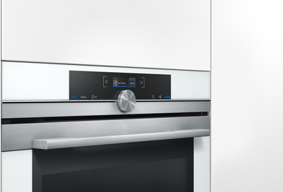 Furrë inkaso Siemens HB674GBW1, 71L, me pirolizë, e bardhë