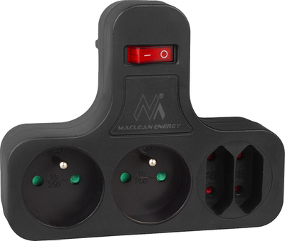 Kabllo Maclean MCE224 E/B për lidhje audio-video, e zezë