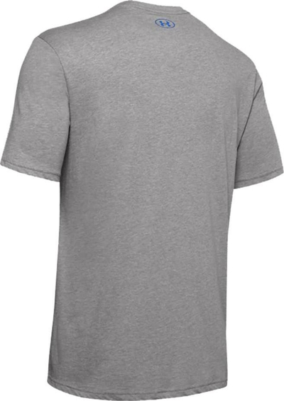 Bluzë sportive për burra Under Armour GL Foundation SS, material pambuk me poliester, regular fit, gri