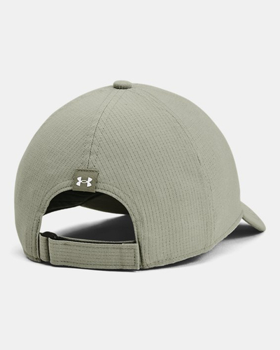 Kapele Under Armour Iso Chill ArmourVent, e rregullueshme, për meshkuj, jeshile e bardhë