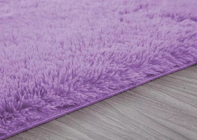 Tapet Thick Soft Plush Shaggy Rug, 80x150 cm, i trashë, vjollcë e hapur