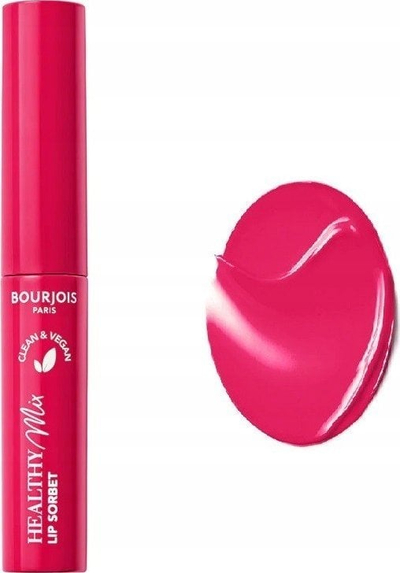 Pomadë buzësh Bourjois Healthy Mix Cherry Sundae 05, efekt sorbet, 7.4g, rozë e ndezur