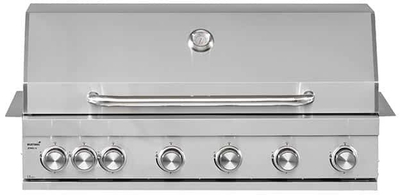 Grill me gaz Jewel 6 Built In, 6 djegës, inox, argjendtë