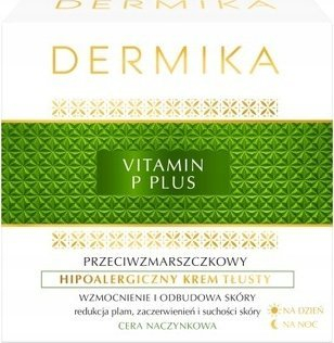 Krem fytyre Dermika Vitamin P Plus, ditë dhe natë, hipoalergjik, 50ml