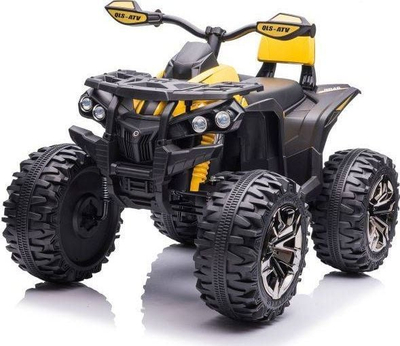 Motor katër rrotësh elektrik Lean Cars QLS-3288, 12V, për fëmijë, i verdhë