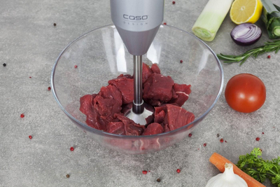 Blender dore CASO HB 2200 Pro, me gjithë aksesore, argjendt e zi