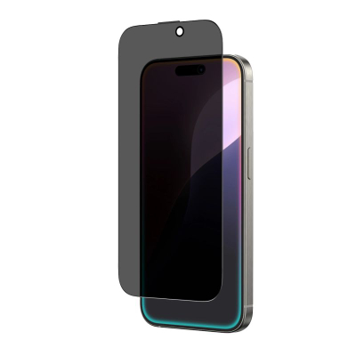 Заштитно стакло Amazingthing Titan Privacy за iPhone 16, 9H, приватност, темно проѕирно