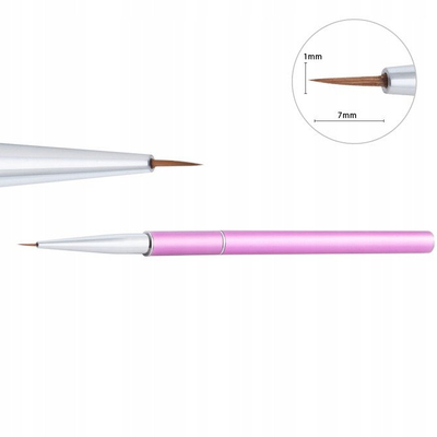 Brushë profesionale për thonj NEONAIL Kolinsky Nail Art, majë e hollë, për shumë punë të ndryshme