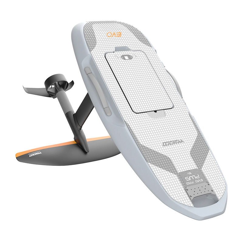Dërrasë elektrike uji Waydoo Flyer EVO Pro Plus, motor 6000 W, bateri 2300 Wh, gri e bardhë