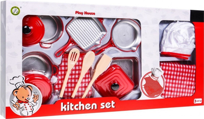 Set lodrash kuzhine Large Kitchen Set, përparëse dhe dorezë furre, aksesorë gatimi, shumëngjyrëshe