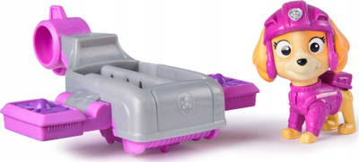 Lodër figurë PAW Patrol Skye Action Pups, me hoverboard, krahë të palosshëm, rozë