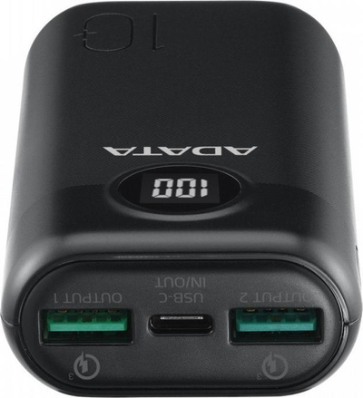 Powerbank Adata P10000QCD, 10000mAh, Quick Charge 3.0 USB PD, i zi