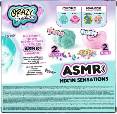 Set slime Crazy Sensations ASMR 2 Pack, 2 dekorime, për kalamaj 6+