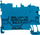 Bllok terminali Wago X-COMS 2020-1204, 1 përçues, 1 pin, blu
