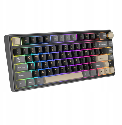 Механичка тастатура Royal Kludge RK R75, 80 копчиња, RGB, со кабел