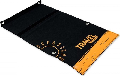 Panel diellor i dorës Volt Polska Travel Solar 21W, 2xUSB, i zi
