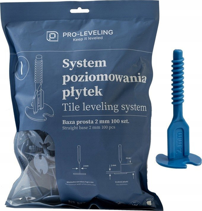 Set për nivelim pllakash Pro Leveling, 2mm, 100 copë